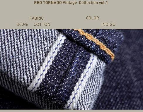 Red Tornado Vintage Men's Jeans Relaxed Fit Straight Leg 14oz Selvedge Jean Denim Pants Loose Fit Hight Rise Men Jeans in Saudi Arabia