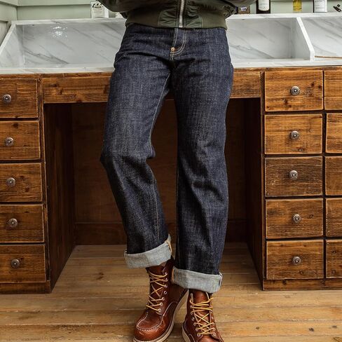Red Tornado Vintage Men's Jeans Relaxed Fit Straight Leg 14oz Selvedge Jean Denim Pants Loose Fit Hight Rise Men Jeans in Saudi Arabia