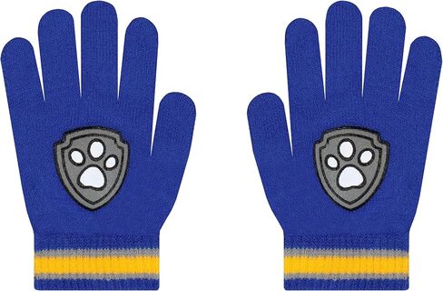 Paw Patrol Hat And Gloves For Boys, Chase Kids Winter Hat Set, Chase Boys' Hats & Caps, Blue, One Size in Saudi Arabia