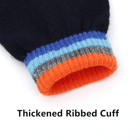 3-Pair Children's Winter Knitted Fingerless Gloves - Elastic Warm Gloves, Suitable for Boys or Girls in Saudi Arabia