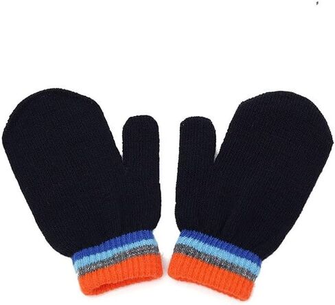 3-Pair Children's Winter Knitted Fingerless Gloves - Elastic Warm Gloves, Suitable for Boys or Girls in Saudi Arabia