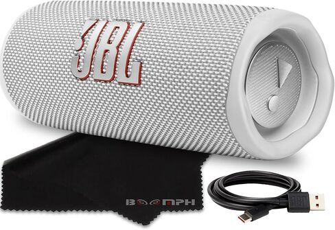 JBL Flip 6 Portable Bluetooth Wireless Speaker, IP67 Waterproof and Dustproof Built-in Battery - Red - Boomph's Comprehensive Ultimate Performance Cloth Solution for Your On-The-Go Sound Experience in Kuwait