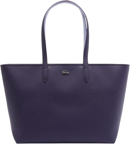 Lacoste Women's Anna Zipped Tote, Vert Fonce/Navy Blue, One Size in Saudi Arabia