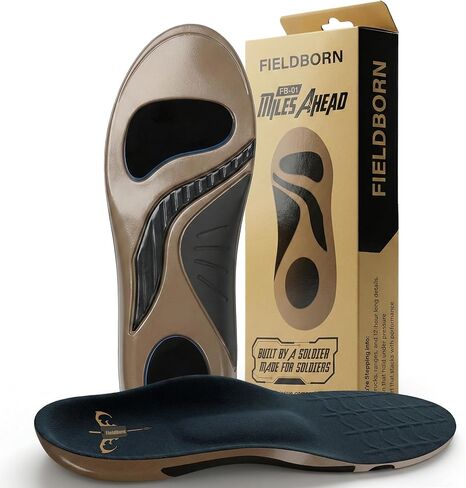 FB-01 Miles Ahead Boot Insoles for Men & Women – Work Boot Insoles for The Military, Standing All Day, Comfortable Arch Support & Foot Pain Relief. Sizes XS-XXXL. (XL) in Saudi Arabia