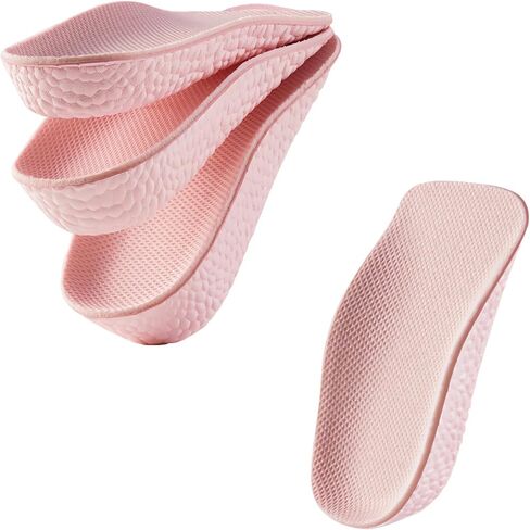 Height Increase Insoles for Men and Women,Arch Support & Anti-Slip, Height Boosters & Shoe Lifts with Shock Absorption(3 Pairs - 1.5cm 2.5cm 3.5cm)(Black) in Saudi Arabia