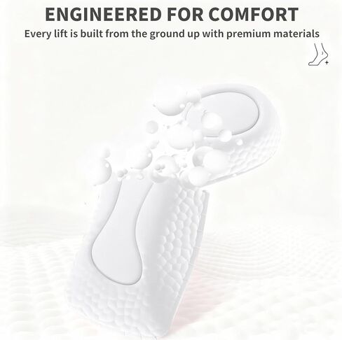 Height Increase Insoles for Men and Women,Arch Support & Anti-Slip, Height Boosters & Shoe Lifts with Shock Absorption(3 Pairs - 1.5cm 2.5cm 3.5cm)(Black) in Saudi Arabia