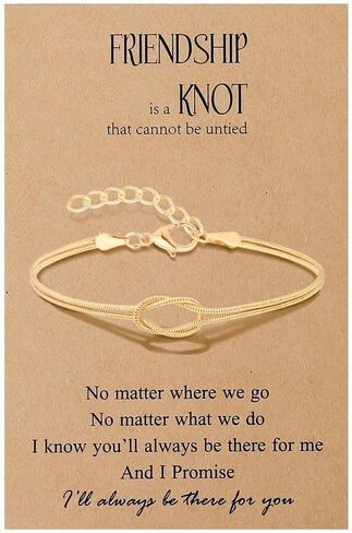 Best Friend Bracelet Love Knot Bracelets for Women Matching Friendship Bracelet Kit for 2/3/4/5/6 Sister Long Distance Birthday Jewelry Gifts in Saudi Arabia