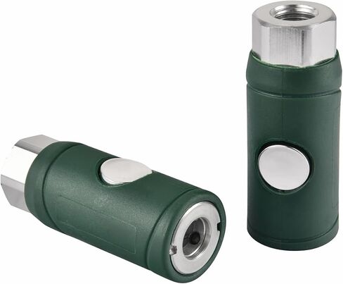 Yolass 1/4" FNPT M Style Safety Coupler, Female Thread, Safety Air Plug Coupler (1 packs) in Kuwait