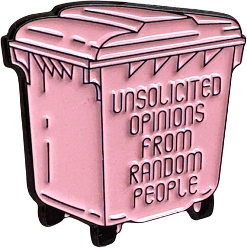 Enamel Pins, Cute Pin for Backpacks, Hat Pins, Novelty Brooch Pins, Funny Cute Pink Dumpster Lapel Pin for Backpack, Jacket, Lanyard & Bag – Kawaii Badge, Sarcastic Gift for Friends, Coworkers & Therapists in Kuwait