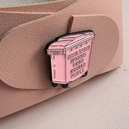 Enamel Pins, Cute Pin for Backpacks, Hat Pins, Novelty Brooch Pins, Funny Cute Pink Dumpster Lapel Pin for Backpack, Jacket, Lanyard & Bag – Kawaii Badge, Sarcastic Gift for Friends, Coworkers & Therapists in Kuwait