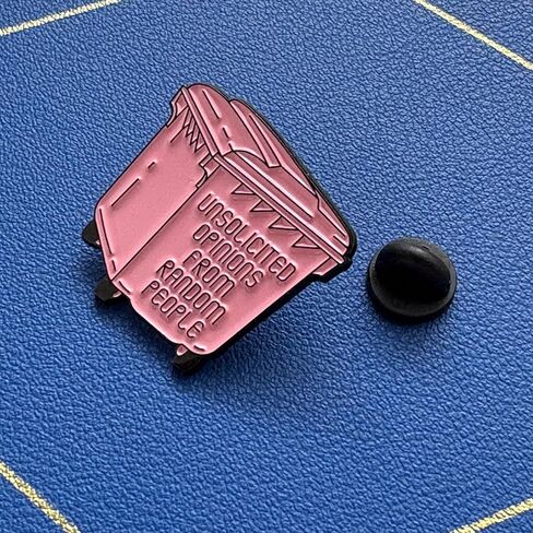 Enamel Pins, Cute Pin for Backpacks, Hat Pins, Novelty Brooch Pins, Funny Cute Pink Dumpster Lapel Pin for Backpack, Jacket, Lanyard & Bag – Kawaii Badge, Sarcastic Gift for Friends, Coworkers & Therapists in Kuwait