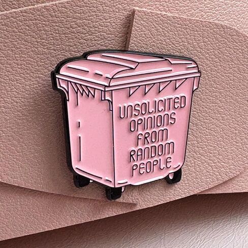 Enamel Pins, Cute Pin for Backpacks, Hat Pins, Novelty Brooch Pins, Funny Cute Pink Dumpster Lapel Pin for Backpack, Jacket, Lanyard & Bag – Kawaii Badge, Sarcastic Gift for Friends, Coworkers & Therapists in Kuwait