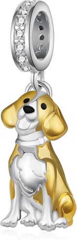 Beagle Gifts 925 Sterling Silver Beagle Charm Cute Animal Dog Jewelry Gifts for Women in Saudi Arabia