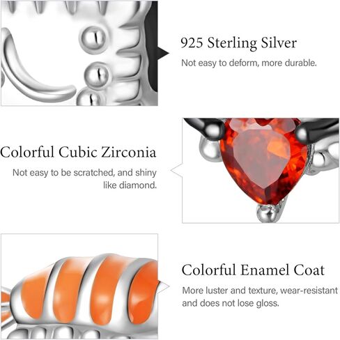 GNOCE Unicorn Dog Charms for Women 925 Sterling Silver Cat Bead Animal Charm Fit Bracelets/Necklace Jewelry Gift For Women Wife (Sushi Roll) in Saudi Arabia