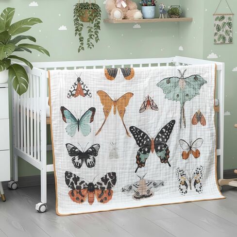 National Parks Muslin Blanket 47 x 47 Inch Soft Warm Cotton Muslin Swaddle Blanket Nursery Swaddling Wrap Quilt for Bedding Gift, Cold Weather, Adventure Hiking Camping Lovers in Saudi Arabia