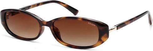 نظارات شمسية SOJOS عصرية مستقطبة بيضاوية الشكل للنساء أنيقة من التسعينيات وخفيفة الوزن وظلال ضيقة SJ2641 in Saudi Arabia