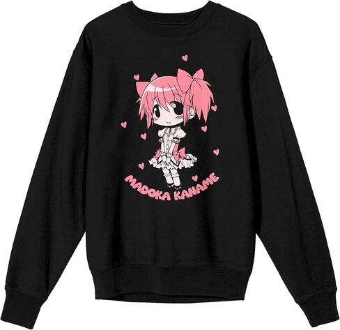 Bioworld Puella Magi Madoka Magica Modoka kaname chibi على رقبة دائرية سوداء طويلة الأكمام للكبار in Kuwait