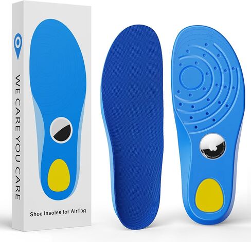 Insoles Compatible with Airtag Hidden Holder for Kids, Tracker Device Case Comfortable Shoe Inserts for Children Adults and Elderly, Cute Flower Inserts for Shoes Pink 175-190mm in Saudi Arabia