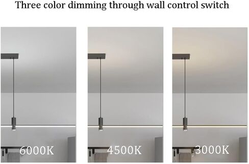 LNPTAL الحديثة LED الخطي قلادة الخفيفة، أنبوب نحيل عكس الضوء طويل الثريا بقعة ضوء، شريط أسود الصناعية شنقا مصباح لطاولة بلياردو، جزيرة المطبخ in Kuwait