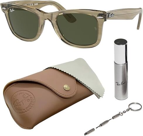 Ray-Ban RB2140F ORIGINAL WAYFARER CLASSIC LOW BRIDGE FIT Square Shaped Sunglasses with Official RAYBAN Eyewear Kit in Saudi Arabia