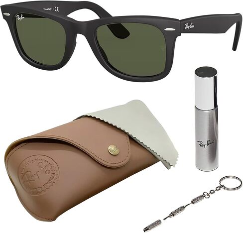 Ray-Ban RB2140F ORIGINAL WAYFARER CLASSIC LOW BRIDGE FIT نظارة شمسية مربعة الشكل مع مجموعة نظارات RAYBAN الرسمية in Kuwait