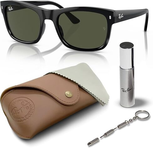 Ray-Ban RB4428F Square Shaped Sunglasses for Men & Women with Official RAYBAN Eyewear Kit in Saudi Arabia