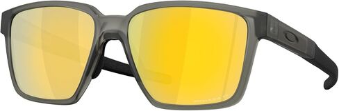 مجموعة نظارات Oakley OO9430 الشمسية: OO 9430 ACTUATOR SQ 943009 حبر زيتوني غير لامع/Prizm 24k مستقطب من البولي كربونات القطبية 57 ملم ومجموعة ملحقات سلسلة سوداء كبيرة in Kuwait