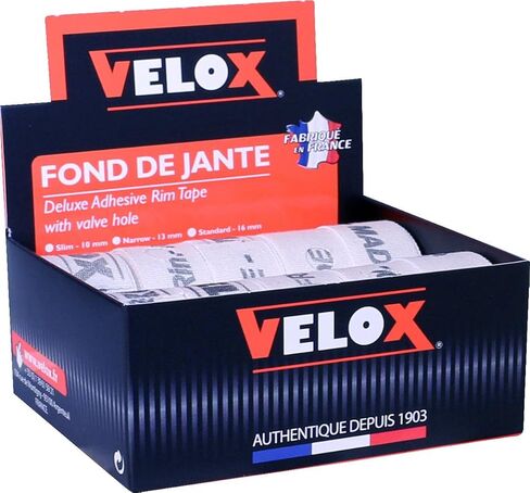 Velox Unisex Deluxe Cotton Rim Tape, White, 19mm Pair UK in Saudi Arabia