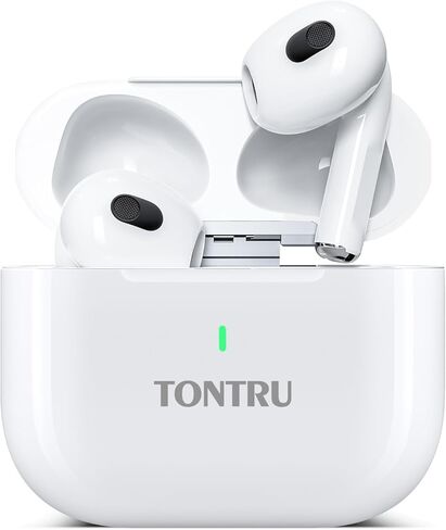 Wireless Earbuds, Bluetooth 5.3, HiFi Stereo Sound, 20H Battery Life, Touch Control, White in Saudi Arabia