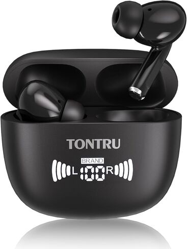 Wireless Earbuds, Bluetooth 5.3, HiFi Stereo Sound, 20H Battery Life, Touch Control, White in Saudi Arabia