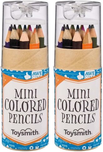 Toysmith Mini Colored Pencils - 12 Color Variety - For Boys & Girls of All Ages in Saudi Arabia