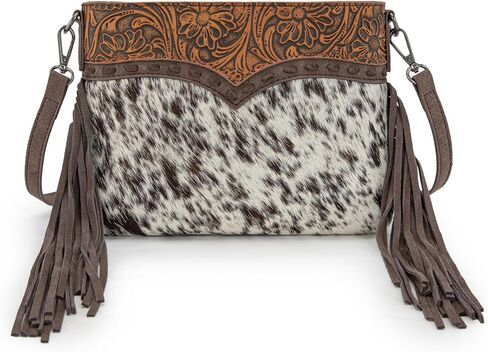 Trinity Ranch Western Crossbody bag for Women Hair-On Cowhide Purse in Saudi Arabia