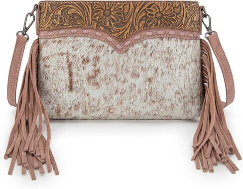 Trinity Ranch Western Crossbody bag for Women Hair-On Cowhide Purse in Saudi Arabia