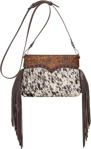 Trinity Ranch Western Crossbody bag for Women Hair-On Cowhide Purse in Saudi Arabia