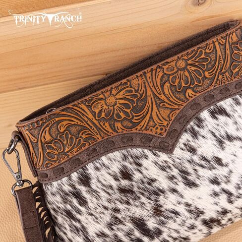 Trinity Ranch Western Crossbody bag for Women Hair-On Cowhide Purse in Saudi Arabia