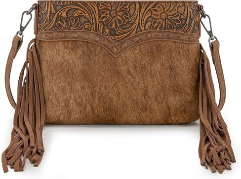 Trinity Ranch Western Crossbody bag for Women Hair-On Cowhide Purse in Saudi Arabia