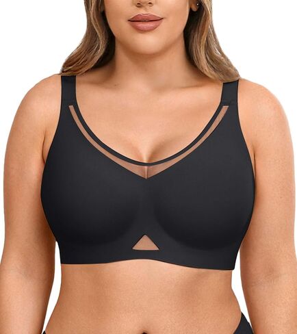 Wireless Bras for Women No Underwire with Support Push Up Comfort Full Coverage Padded Womens Bra in Saudi Arabia