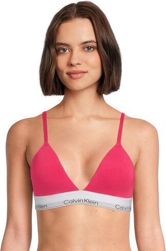 Calvin Klein Womens Icon Cotton Modal Lightly Lined Triangle Bralette in Kuwait