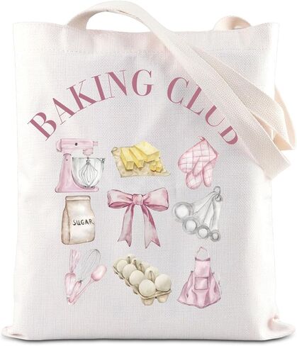 حقيبة حمل من ENSIANTH Baker Baking Club لطهاة الكعك - كوكيت - حقيبة يد للنادي الاجتماعي من العجين المخمر هدية لمحبي الخبز in Kuwait