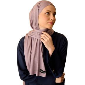 HoM Turkish Hijabs, 100% Natural Fabric Premium Jersey Soft, Breathable Shawls with Mercerised Shine in Kuwait