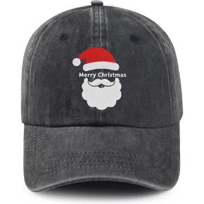 Christmas Santa Embroidered Baseball Cap, Xmas Hat, Adjustable Strap in Kuwait