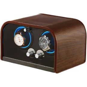 ملفاف ساعة أوتوماتيكي مزدوج الوضع مع محرك ياباني صامت يتميز بوظيفة التشغيل/الإيقاف، أربعة أوضاع، تيار متردد مزدوج الطاقة أو بطارية 2*AA (غير متضمنة)، صندوق لفافات الساعة لرولكس، أوميغا، بريتلينغ in Kuwait