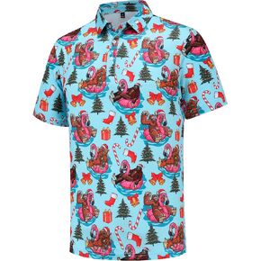 Men's Golf Polo Shirts Short Sleeve Performance Moisture Wicking Quick Dry Golf Polo Shirts for Men in Kuwait