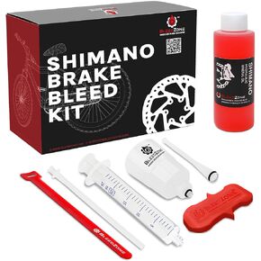 BleedZone Shimano Brake Bleed Kit with 180ml Shimano Mineral Oil - Hydraulic Brake Bleeding Kit for MTB, Road, and Gravel Bikes - Complete Bicycle Hydraulic Brake Bleed Kit for Shimano Brakes in Kuwait