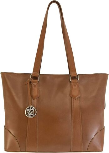 Smith & Wesson Travel Tote – Concealed Carry Leather Tote Bag with Secure CCW Compartment - Brown in Saudi Arabia