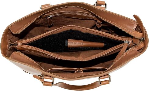 Smith & Wesson Travel Tote – Concealed Carry Leather Tote Bag with Secure CCW Compartment - Brown in Saudi Arabia