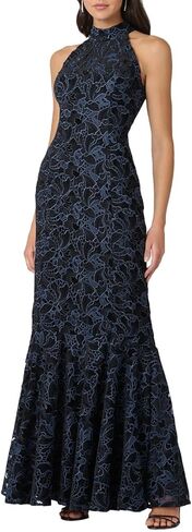 Shoshanna Womens Midnight Velvet Lace Marcia Dress in Saudi Arabia