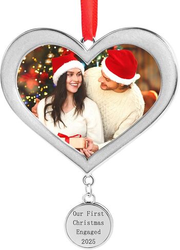 COCHIE Metal Class of 2025 Picture Frame Ornaments for Tree Stocking Decorations, Personalized Xmas Graduation Photo Frame Ornament Keepsake, Christmas Graduate Gifts Ideas in Saudi Arabia