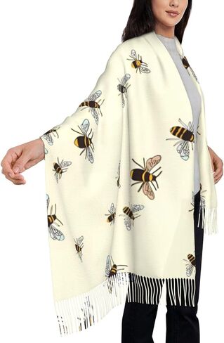Watercolor Pink Flowers Women Scarf Fashion Pashmina Shawls Wrap Cashmere Winter Warm for Wedding Travel Party Gift in Saudi Arabia