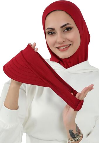 Detachable Visor Cotton Turban for Women Strech Head Wrap Combed Cotton Stylish One-Size Cap in Kuwait